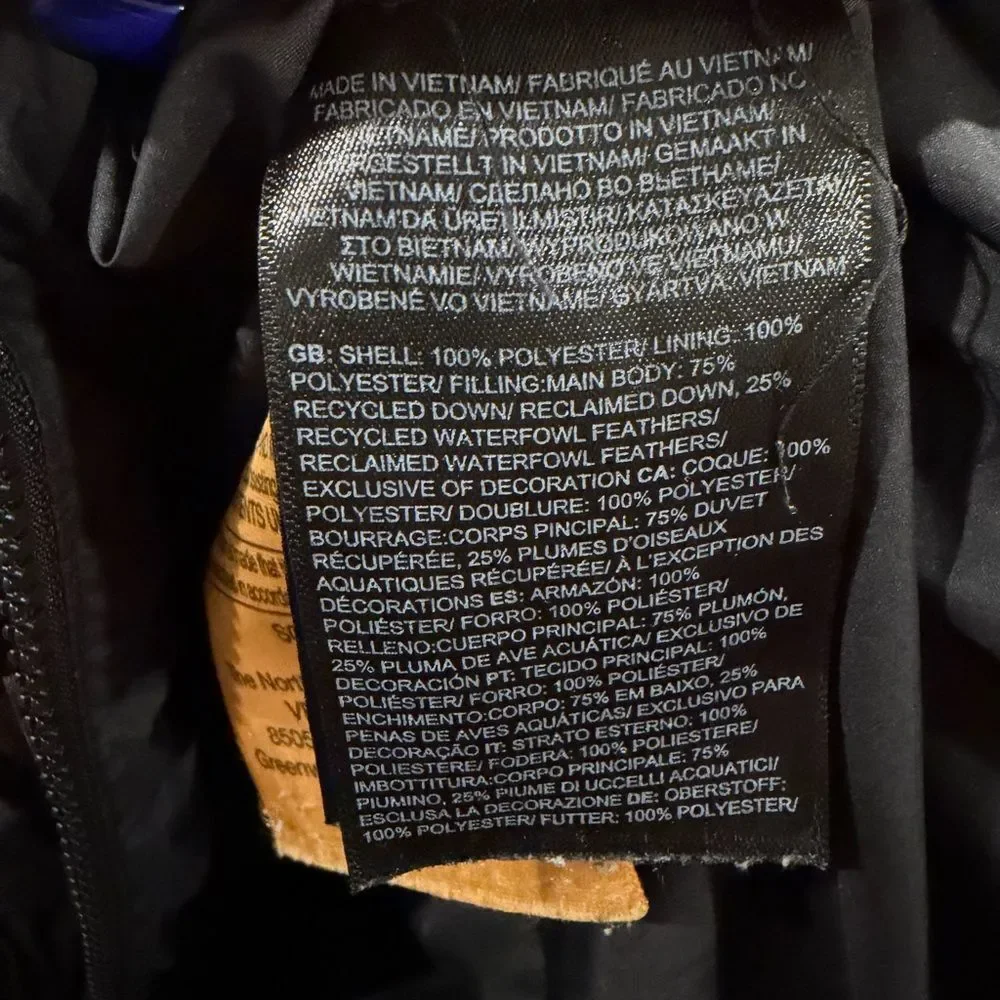 The North Face Black Down Puffer Jacket - Size Small - Picture 7 of 8